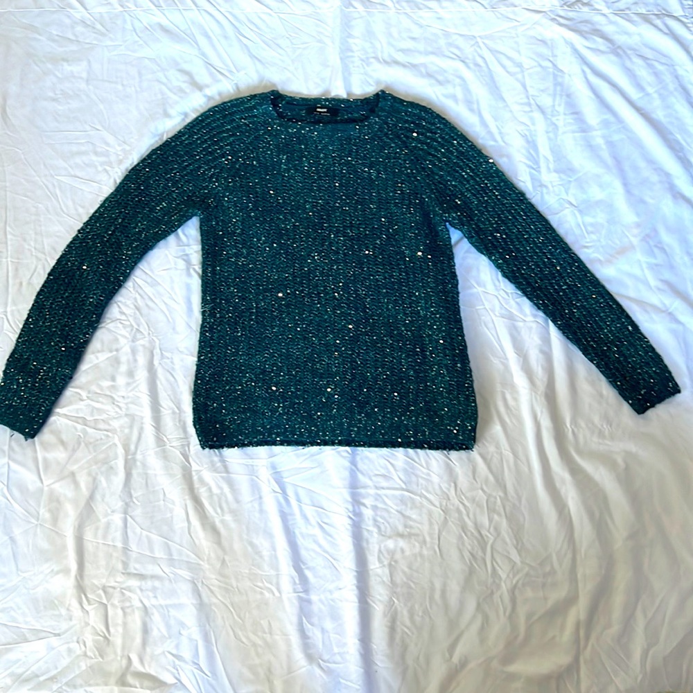 Sequin embroidered sweater